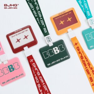 BJHG不计后果横版透明创意学生可伸缩拉扣胸工牌证件套胸卡校园卡