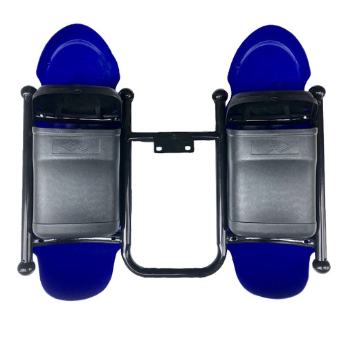 保险杠前护杠置物箱 多功能挡风板J防摔胶车125通用护架