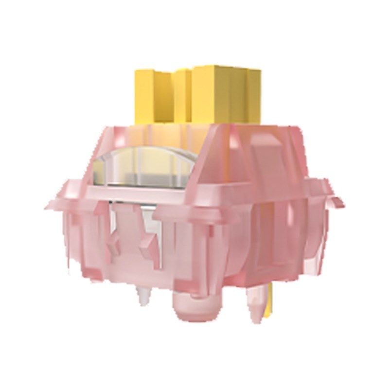 高特静音水蜜桃轴lV3带导光柱静音线性轴体打字机械键盘轴体开关