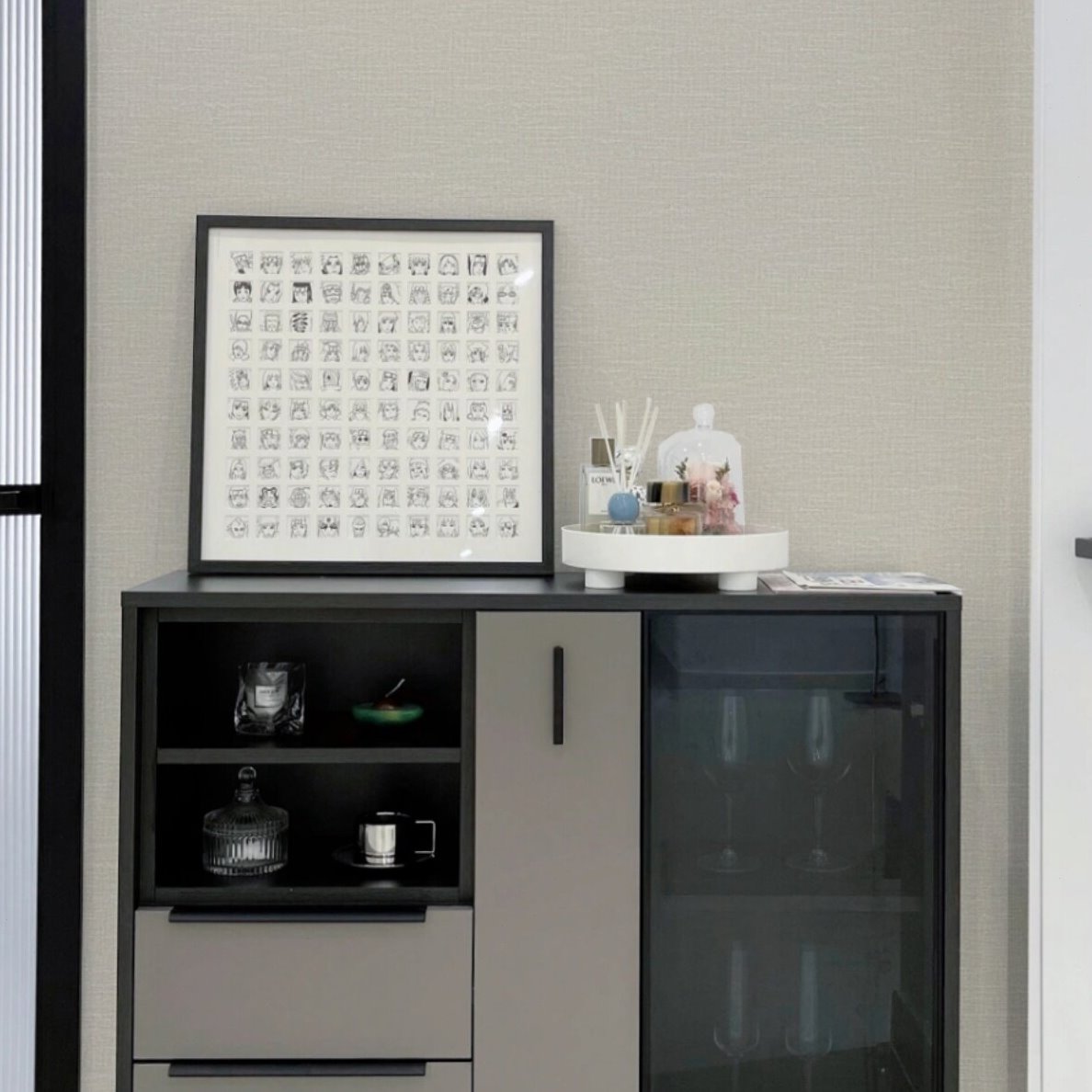 现代简约纯色奶油色 米色 咖色 素色亚麻质感无纺布满铺客厅壁纸