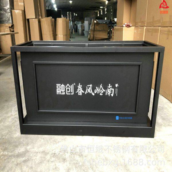 拉丝不锈钢花盆 大堂展厅会议厅彩色金属花器装饰花箱花钵