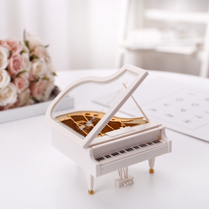 欧式钢琴八音盒家居o饰品摆件送儿童朋友同学生日闺蜜小礼物