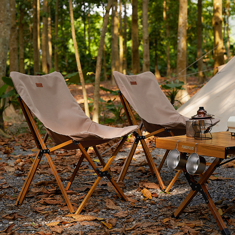 燃客克米特d椅户外折叠月亮椅露营椅子可携式钓鱼凳子高背沙滩椅