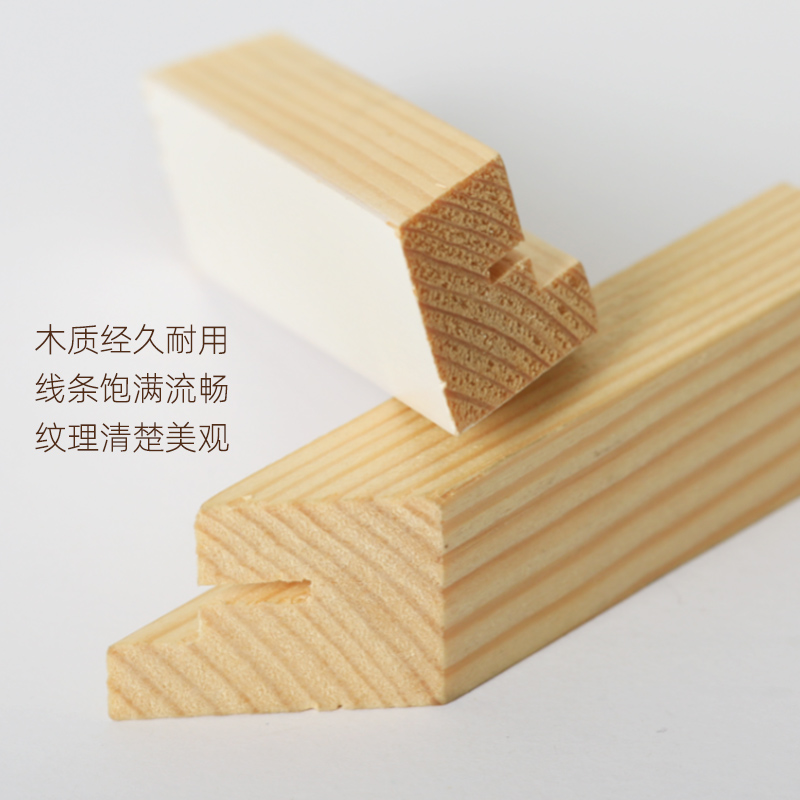 无拆卸式实木油画装裱外框4k开8K相框挂墙画框Ra4展示装饰画框架