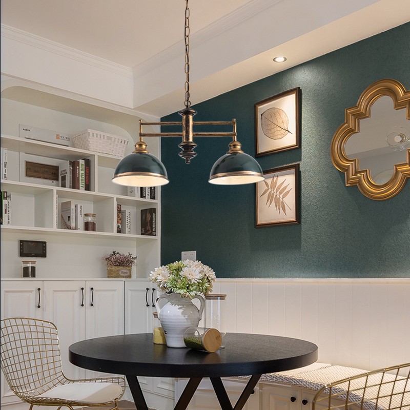 美式复古铁艺玻璃民宿吧台餐厅吊灯三头创意个性咖啡厅台球桌灯具