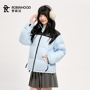 罗宾汉羽绒服2025年冬季新款情侣时尚白鸭绒上衣男女同款三防外套