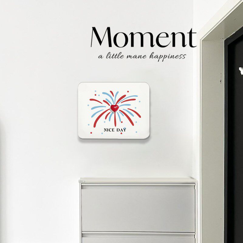 烟火爱心电表箱盒遮挡神器创意弱电箱盖板电闸箱配电箱装饰画 画