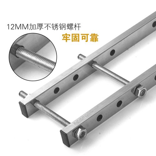 阳台栏杆晾衣架家用凉衣架不锈钢护栏窗框户外飘承重防盗窗晒衣杆