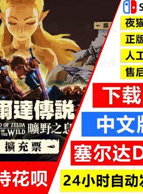 Switch中文NS塞尔达传说DLC 旷野之息荒野之息季票日美港服下载码