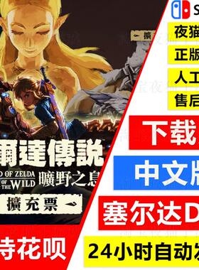 Switch中文NS塞尔达传说DLC 旷野之息荒野之息季票日美港服下载码