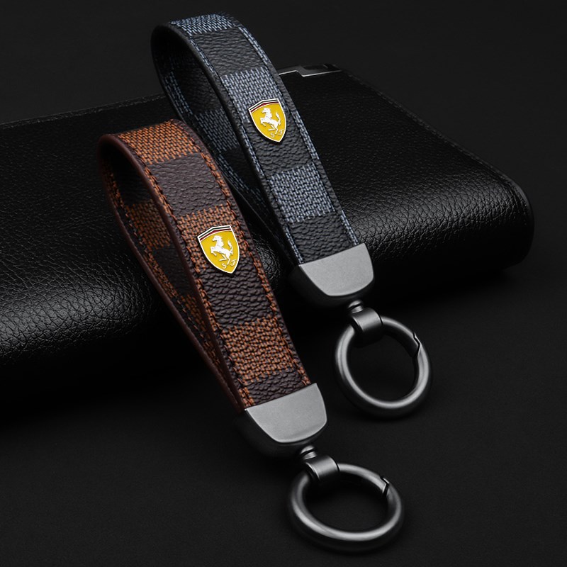 于法拉利钥匙扣ST90/812/F8/458/488车男女钥匙链环