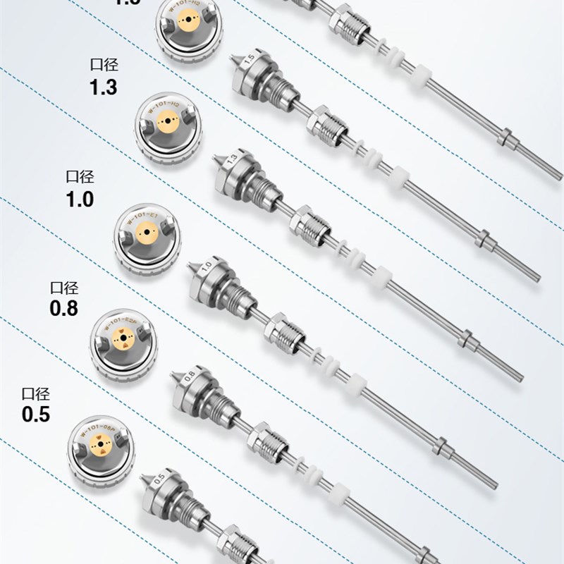 精品通用W-71/77/101喷枪针嘴帽自动WA-101/200三件套喷漆枪