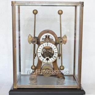 航海钟机械复古动态创意座钟欧式 发条上弦台钟 古典家居摆钟老式