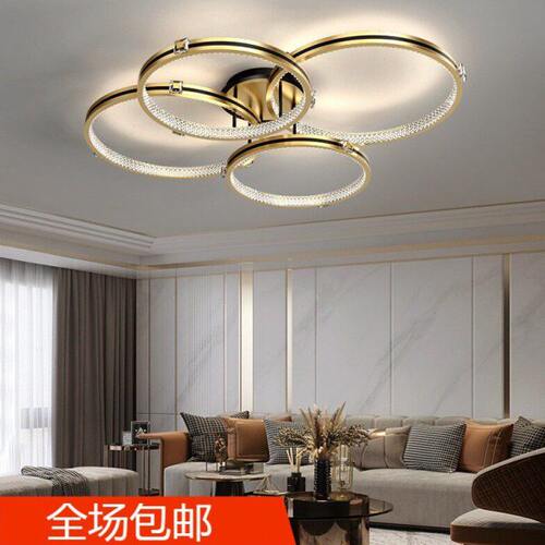抖同轻奢客厅灯灯具现代简约大气2023年新款北欧网红豪华圆形吸顶