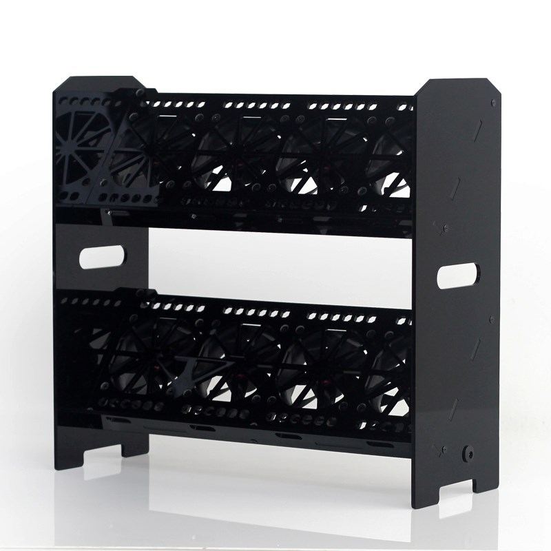 手机散热支架微商工作室多台手机支架散热器风扇直播竖放充电台多