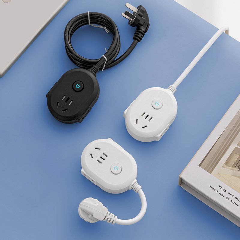 迷你电源延长线插座插排插线板带线面板多孔插板带开关充电转换器