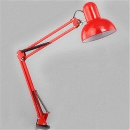 LED护眼台灯美式长臂折叠工作夹式学习夹子麻雀灯美甲纹绣拍摄影