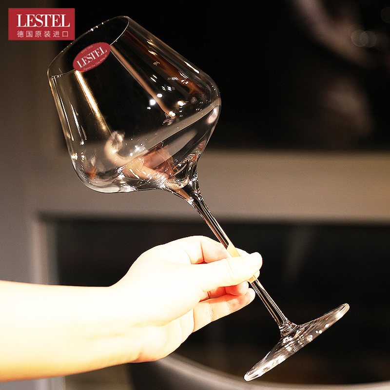 德国进口水晶玻璃家用轻奢大号勃艮第红酒杯高脚葡萄酒香槟杯套装