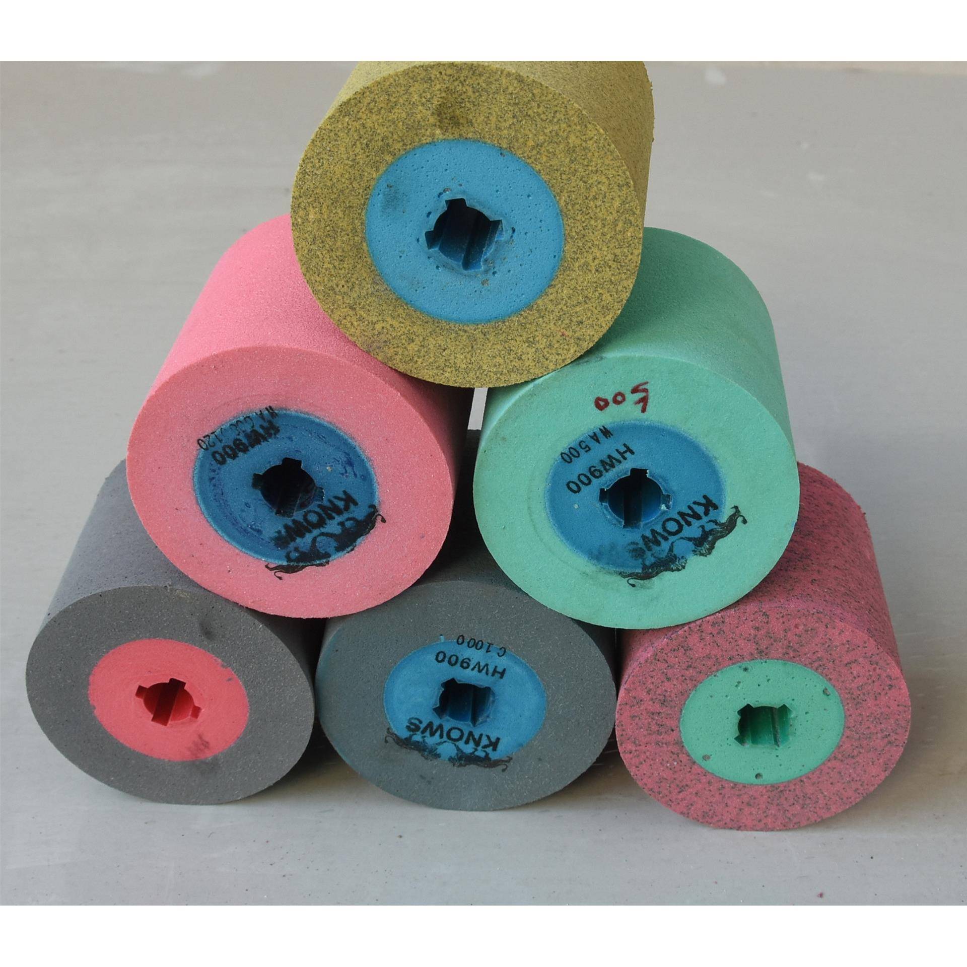 直销聚氨酯拉丝轮橡胶轮雪花轮发泡轮凹槽拉丝