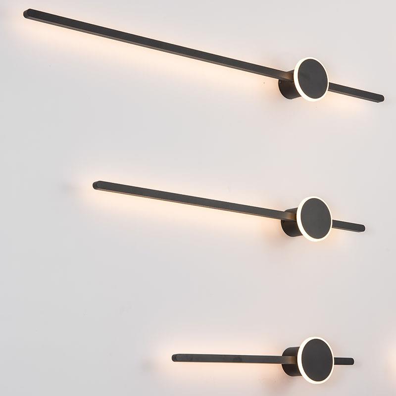 灯饰极简壁灯客厅楼梯间床头电视墙个性创意简约时尚线墙氛围