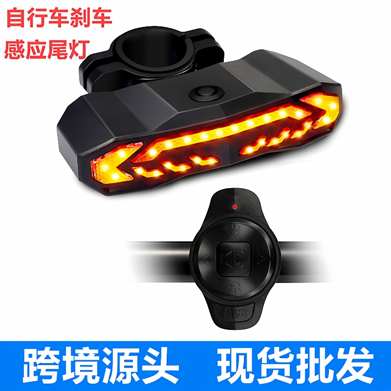 刹车感应尾灯自行车防水节能遥控充电防盗报警尾灯SF31R