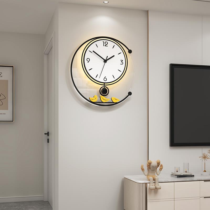 2024新款钟表挂钟客厅现代简约大气轻奢家用时尚创意装饰时钟挂墙