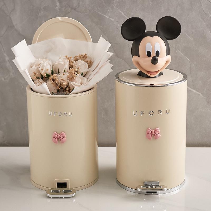 轻奢脚踩垃圾桶带盖大容量客厅家用厨房卫生间卧室现代简约网红桶