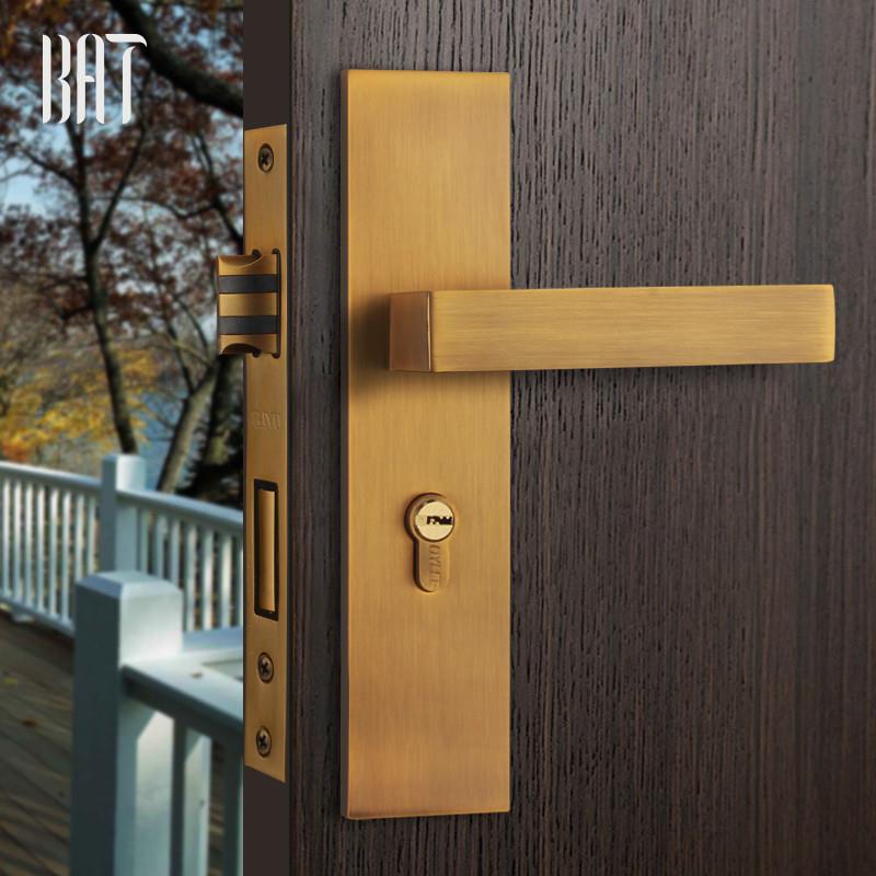 室内门锁家用锁具实木门锁卧室门锁静音欧式房门锁