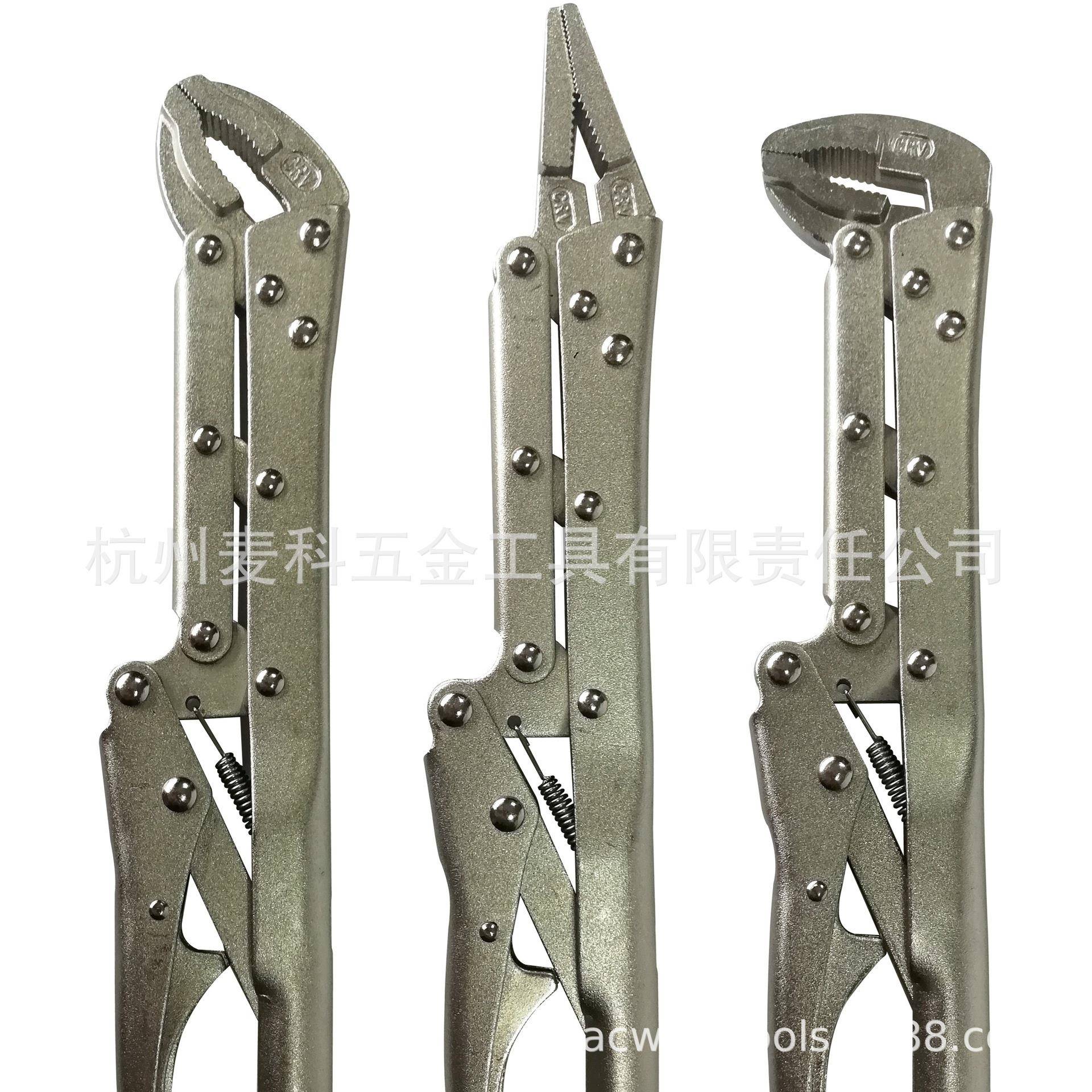 3件套12寸长颈大力钳组套尖嘴45度斜圆嘴和80度斜圆嘴长颈畅销