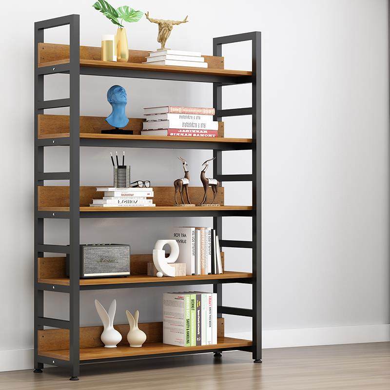 I1书架落地储物架家用收纳置物架铁艺架现代简约简易多层书柜置物
