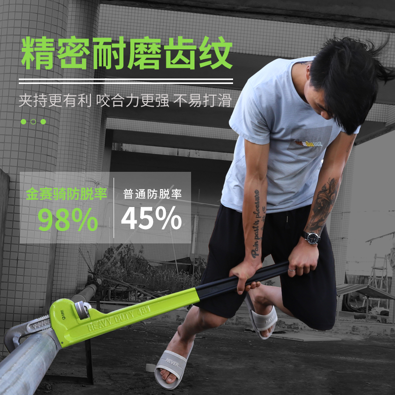 重型管钳子万能扳手快速两用水暖管子钳大号家用18寸48寸喉钳工具