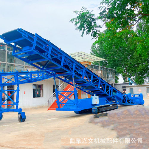 颗粒物料自动取料装车扒料机 自行走螺旋取料机 卸车皮带输送机