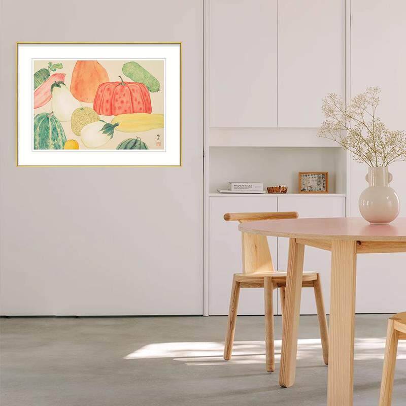 丰收图 现代简约客厅沙发背景墙中式餐厅卧室装饰画水果蔬菜挂画