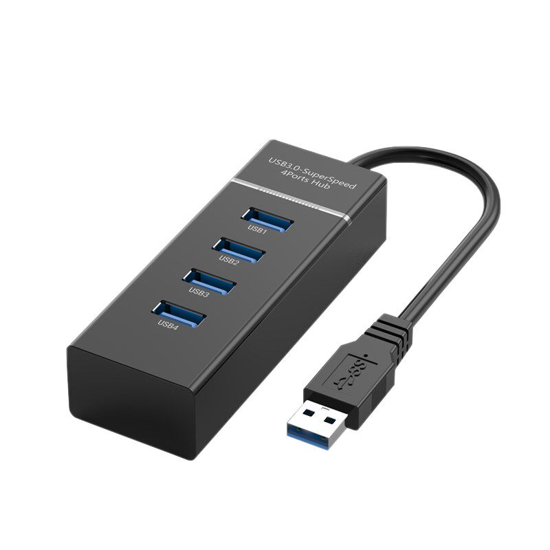 USB3.0扩展坞桌上型电脑主机笔记型电脑集线器多功能带开关加长延