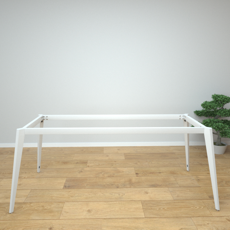 铁艺桌腿支架办公桌脚书桌岩板台架会议金属底座长桌子餐桌架定制