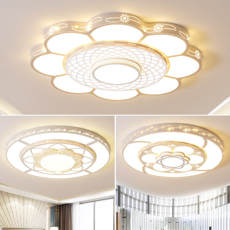 2024新款LED吸顶灯圆形大灯大尺寸水晶客厅主灯现代简约餐厅吊灯