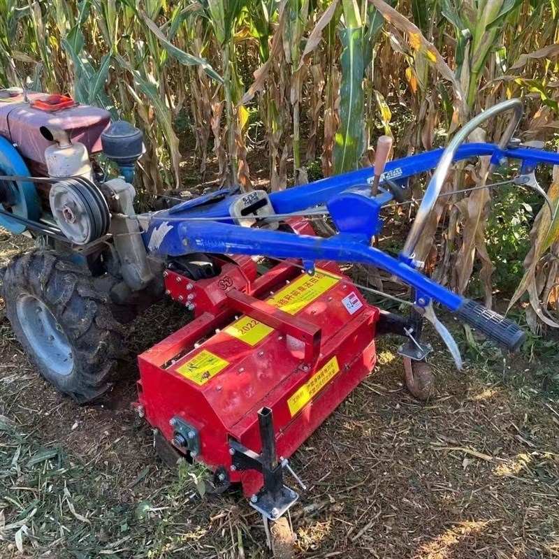 新款手扶a拖拉机秸秆还田机粉碎玉米果园树枝碎草还田机杀秧粉碎