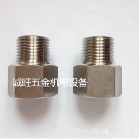 304不锈钢内外丝接头内1/8转外M8X1M10X1M12X1.25M14X1.5M16X1.5