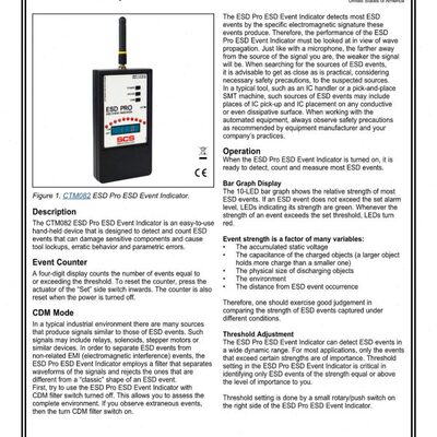 美国DESCO SCS CTM082静电事件探测器-ESD PRO