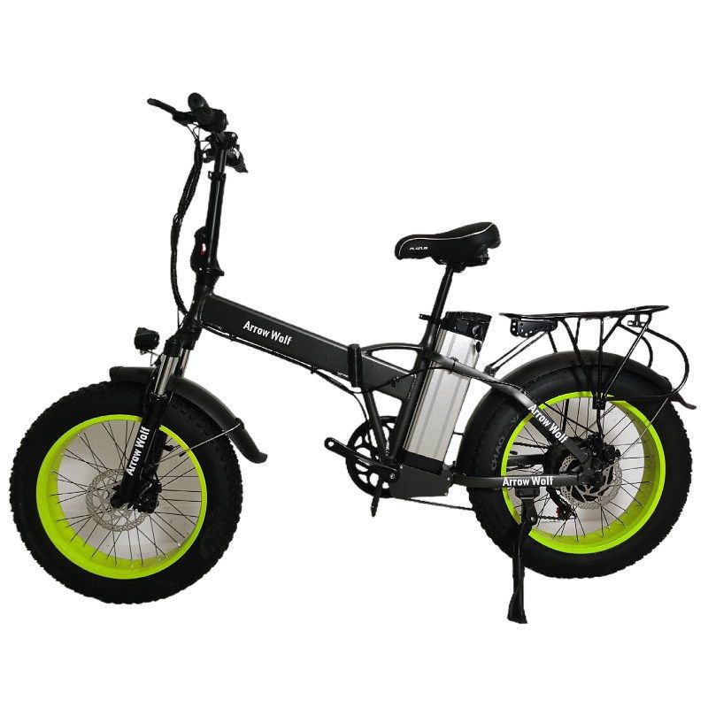 雪地电动自行车h支架20寸折叠助力自行车山地折叠自行车宽胎助力