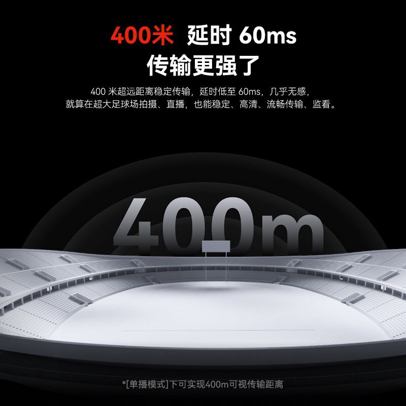 MOMA猛玛极影j无线图传4K双频一拖四猛犸实时监控远距离传输设备