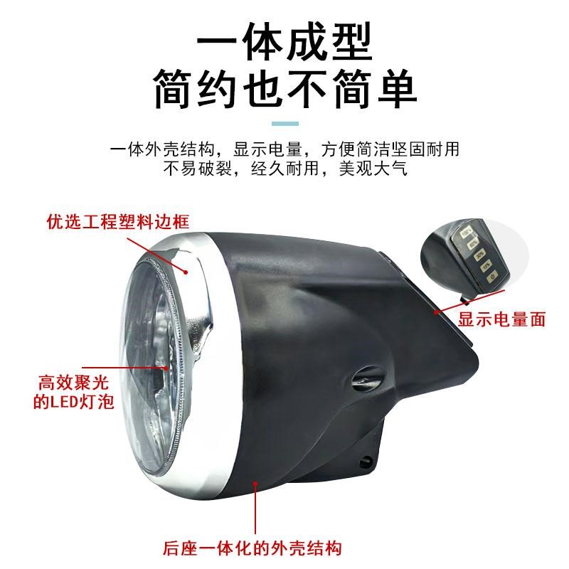 电动车灯头133仪表灯头48V60V电量显示6珠led大灯电动车仪表大灯
