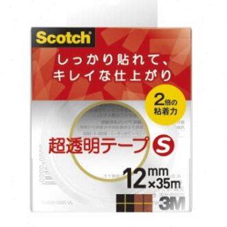 Scotch(R)超透明胶带S 带透明盒 宽12mm