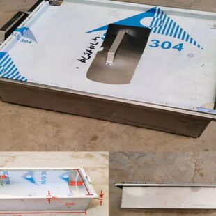 不锈钢油炸锅大尺寸加厚款燃气灶专用炸鸡柳锁骨炸油条方形可定制