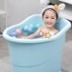 洗澡桶儿童加厚可坐一体家用游泳桶浴盆泡澡桶宝宝浴桶婴儿洗澡盆