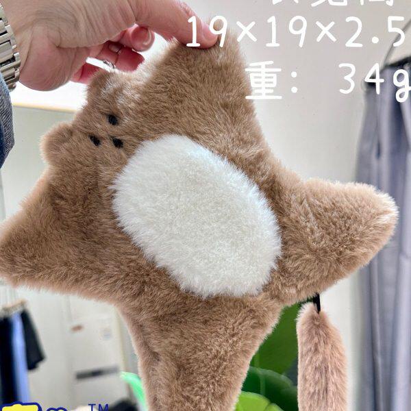 稀奇古怪的包包毛绒收纳包可爱松鼠考拉小型便携杂物包笔袋设计感