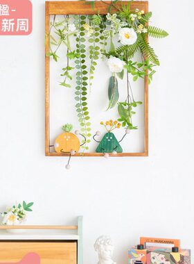 阿楹 壁挂绿植餐厅沙发背景墙面挂件 北欧玄关立体植物装饰卫生间