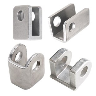 304不锈钢压力人孔焊接槽钢耳朵支架过滤器法兰人孔门U槽卡扣配件