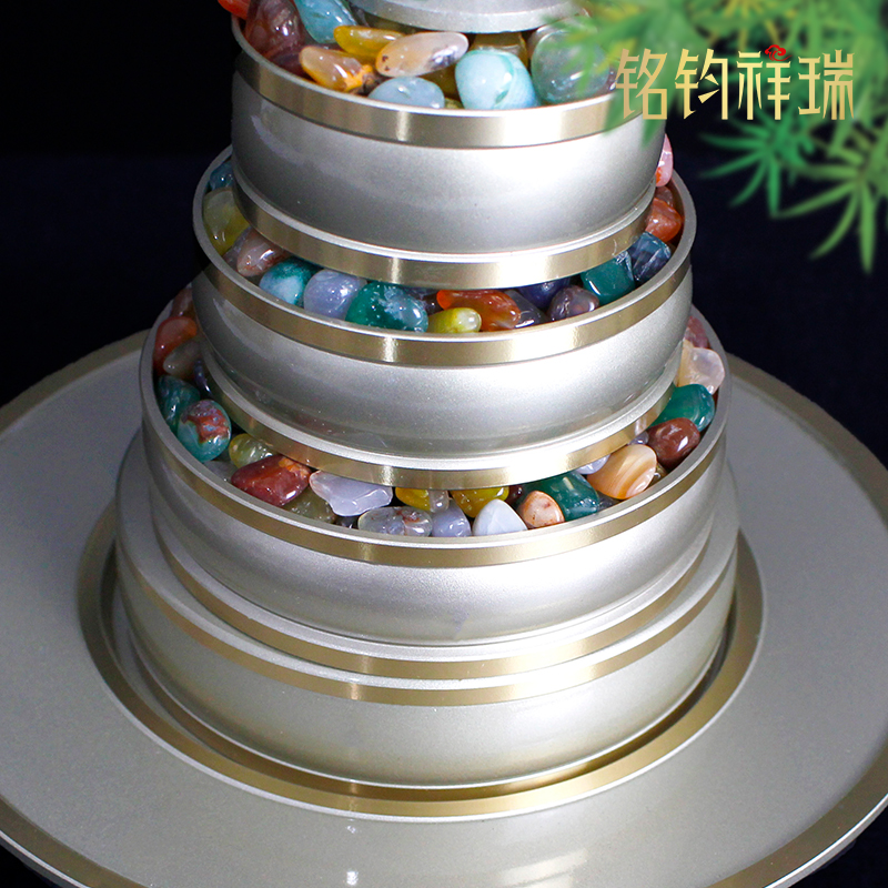 白色铜曼扎盘佛八吉祥曼扎修盘曼达盘托盘带宝石家用摆.件装饰复