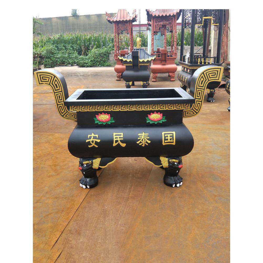 烧香炉 寺庙寺院大型香炉 长方形铸铁香炉 祠堂佛堂室外 香炉定制